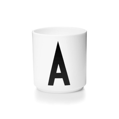 Tasse personnelle en porcelaine A-Z — Design Letters