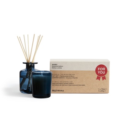 Coffret parfum d’ambiance — Encens & myrrhe — MUJI