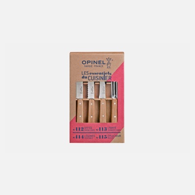 Coffret Natural — 4 couteaux Les Essentiels — Opinel